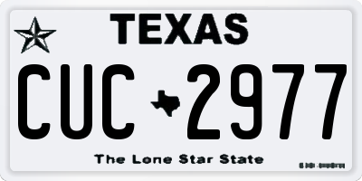 TX license plate CUC2977