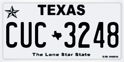TX license plate CUC3248