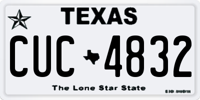 TX license plate CUC4832
