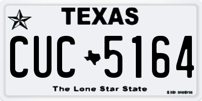 TX license plate CUC5164