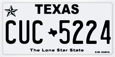 TX license plate CUC5224