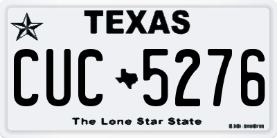 TX license plate CUC5276