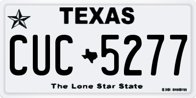 TX license plate CUC5277