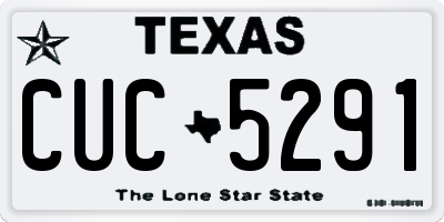 TX license plate CUC5291