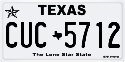 TX license plate CUC5712