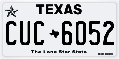 TX license plate CUC6052