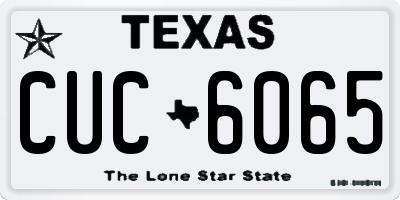 TX license plate CUC6065