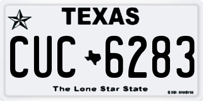 TX license plate CUC6283