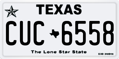 TX license plate CUC6558