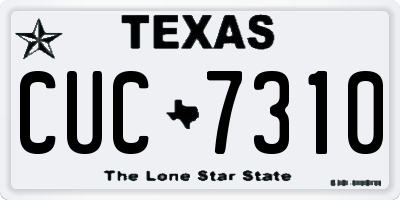TX license plate CUC7310
