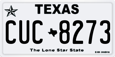 TX license plate CUC8273