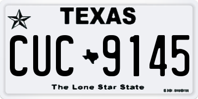 TX license plate CUC9145