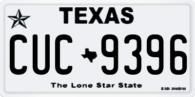 TX license plate CUC9396