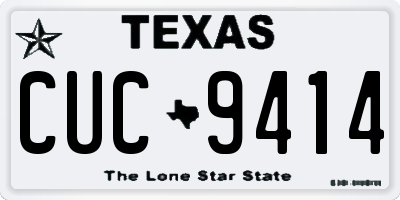 TX license plate CUC9414