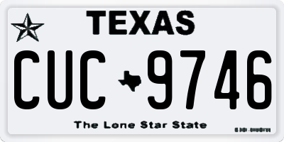 TX license plate CUC9746