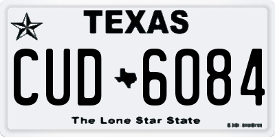 TX license plate CUD6084