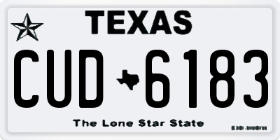 TX license plate CUD6183