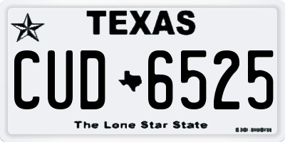 TX license plate CUD6525
