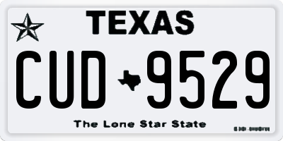 TX license plate CUD9529