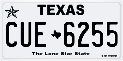 TX license plate CUE6255