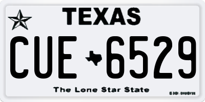 TX license plate CUE6529