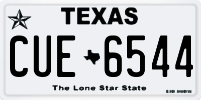 TX license plate CUE6544