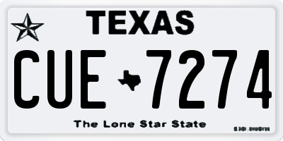 TX license plate CUE7274