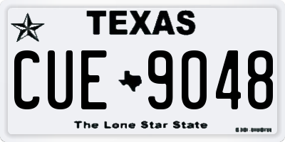 TX license plate CUE9048