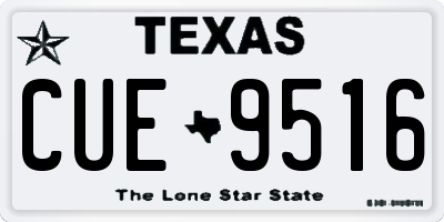 TX license plate CUE9516