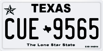 TX license plate CUE9565