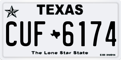 TX license plate CUF6174