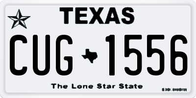 TX license plate CUG1556