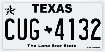 TX license plate CUG4132
