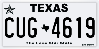 TX license plate CUG4619
