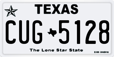 TX license plate CUG5128