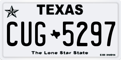 TX license plate CUG5297