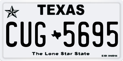 TX license plate CUG5695