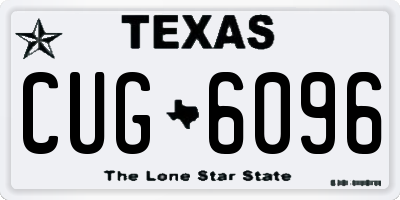 TX license plate CUG6096