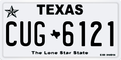 TX license plate CUG6121