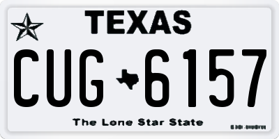 TX license plate CUG6157