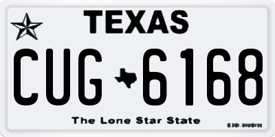 TX license plate CUG6168