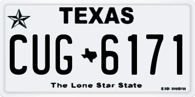 TX license plate CUG6171