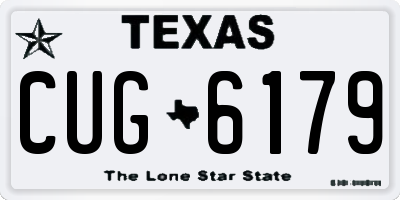TX license plate CUG6179