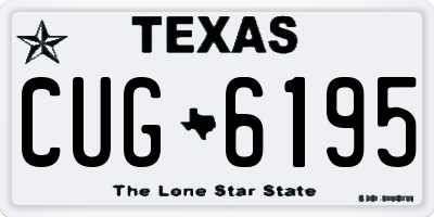 TX license plate CUG6195