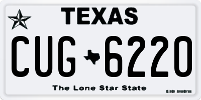 TX license plate CUG6220
