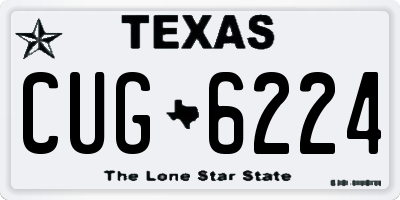 TX license plate CUG6224