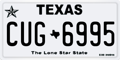 TX license plate CUG6995