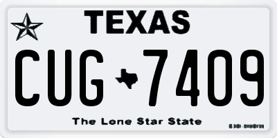 TX license plate CUG7409