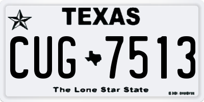 TX license plate CUG7513