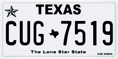 TX license plate CUG7519